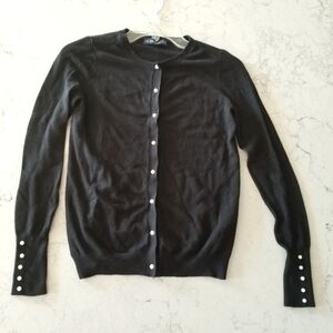 Zara chanel style sweater with pearls